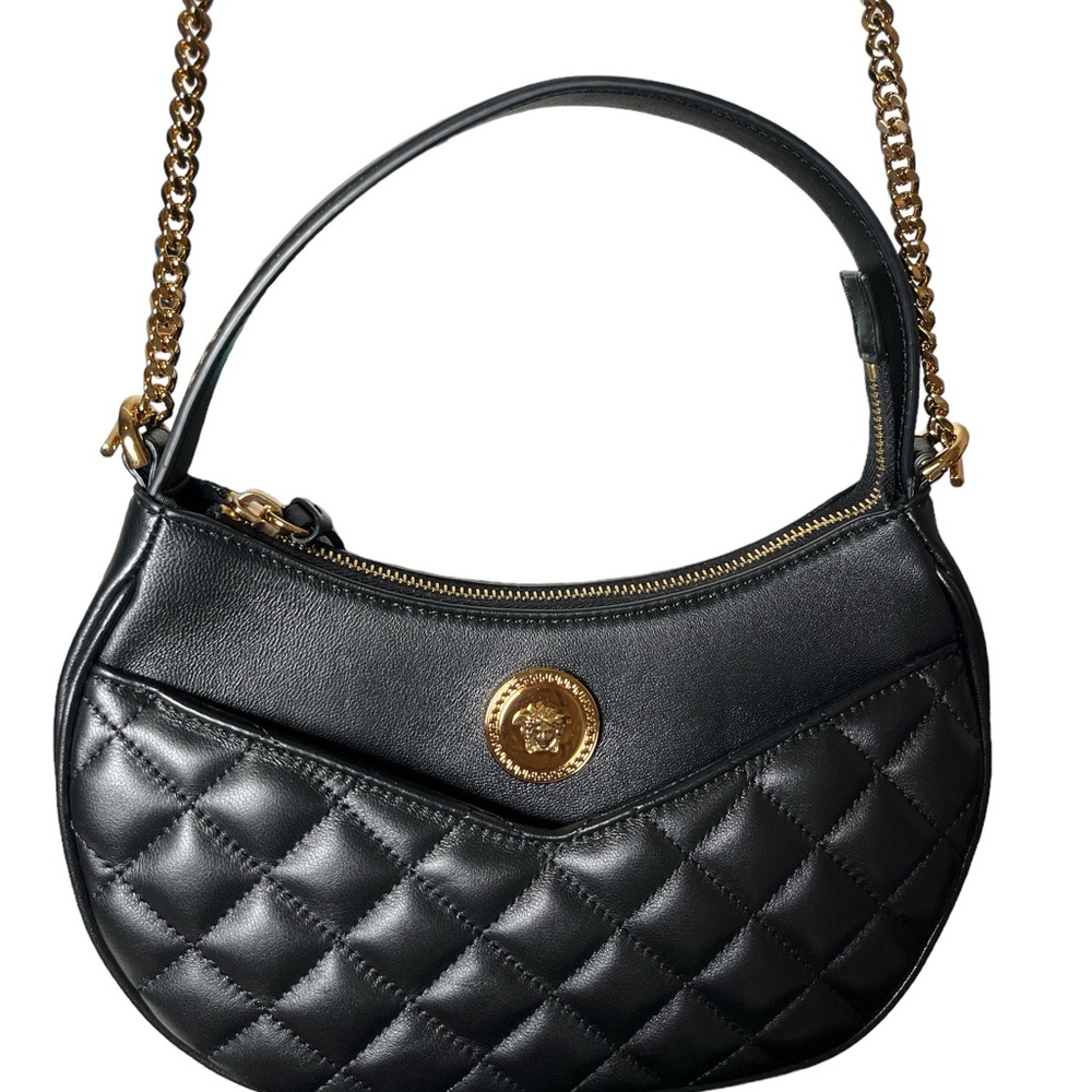 Versace Nappa quilted Medusa shoulder bag